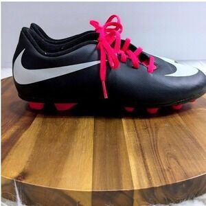 Nike Mercurial Victory V FG Youth Soccer Cleats 5Y Black Pink White 749906-016